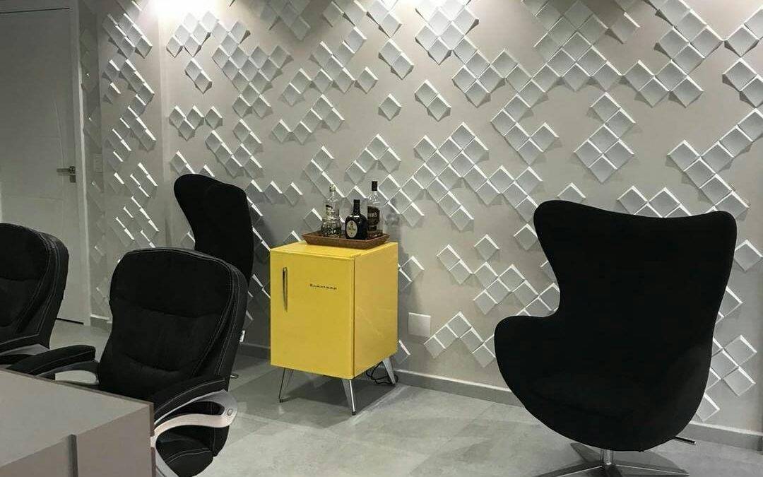 3D HIGH RELIEF WALL COVERING FOR RECEPTION
